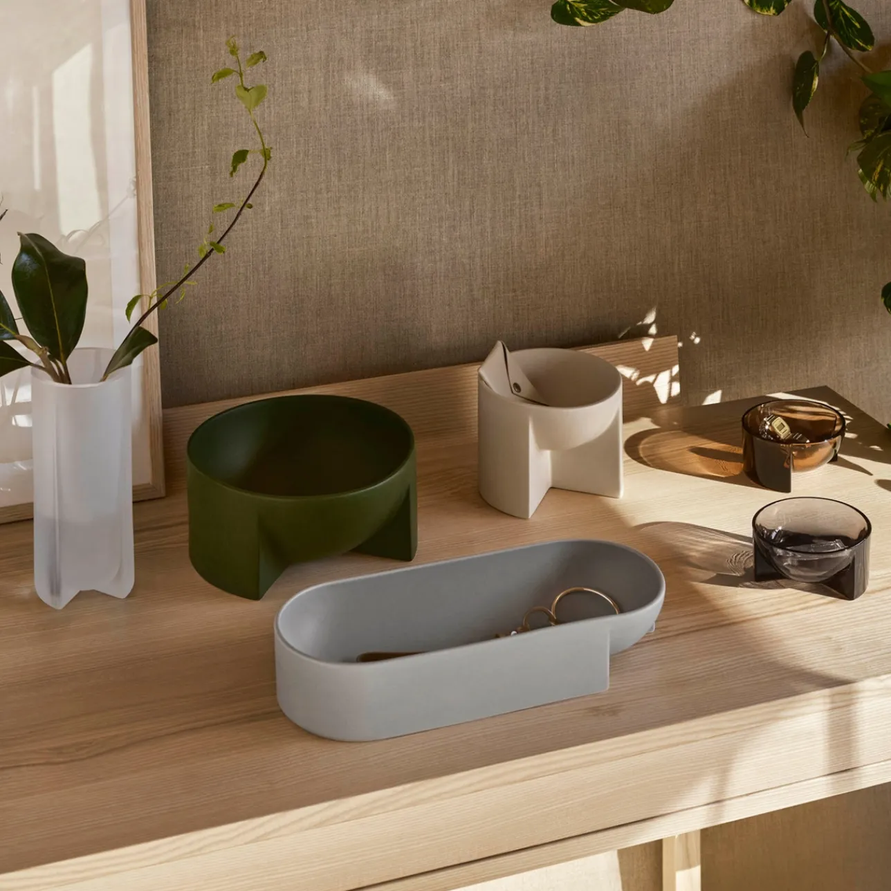 Keraaminen kulho 240x120mm sammaleenvihreä|IITTALA Outlet