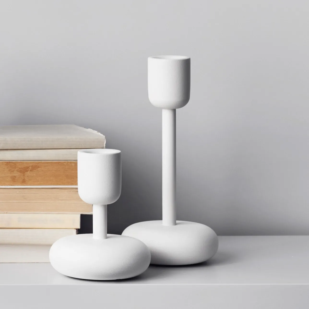 Kynttilänjalka valkoinen 107+183mm 2-kpl|IITTALA Sale