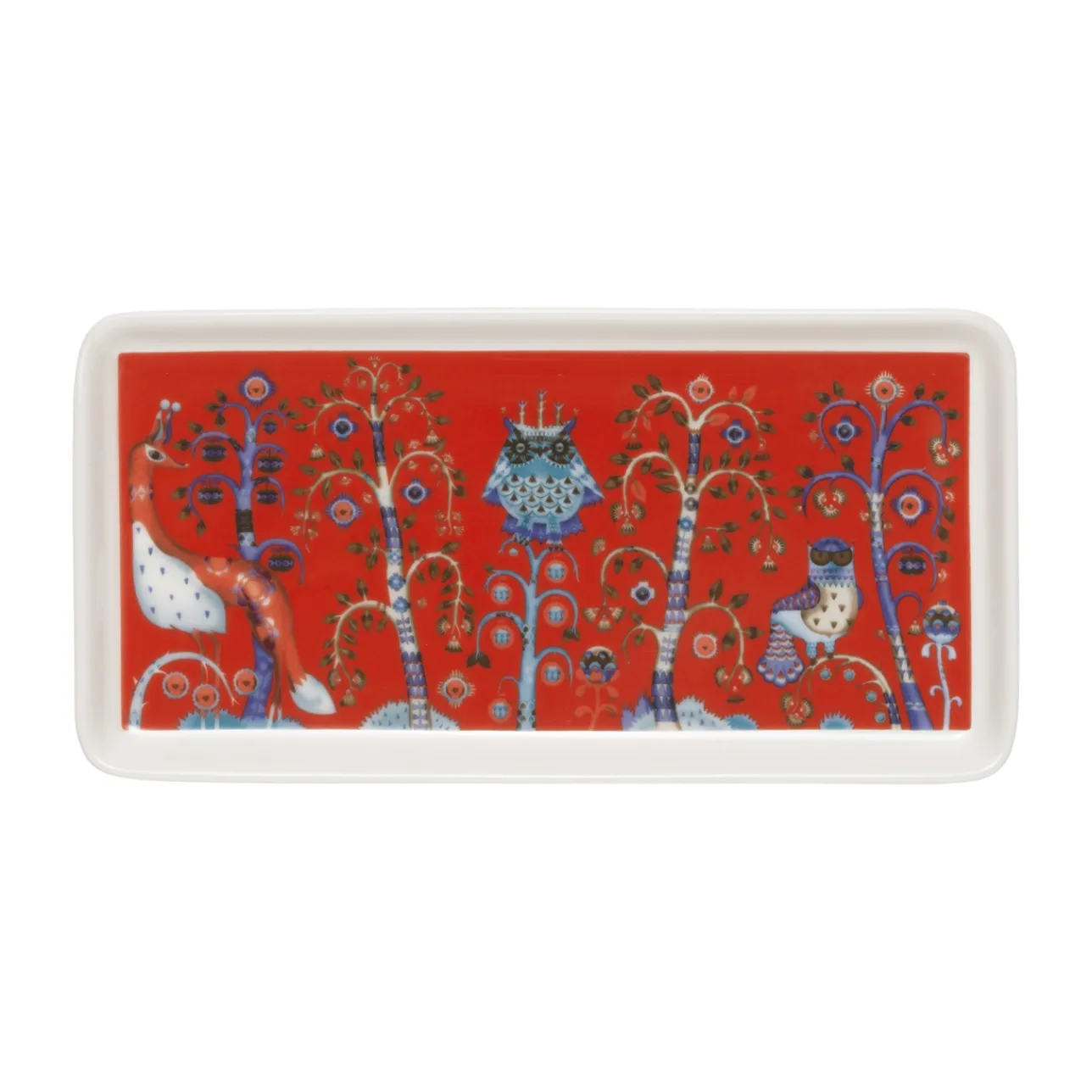 Lautanen suorakaide 12x24cm punainen|IITTALA Clearance